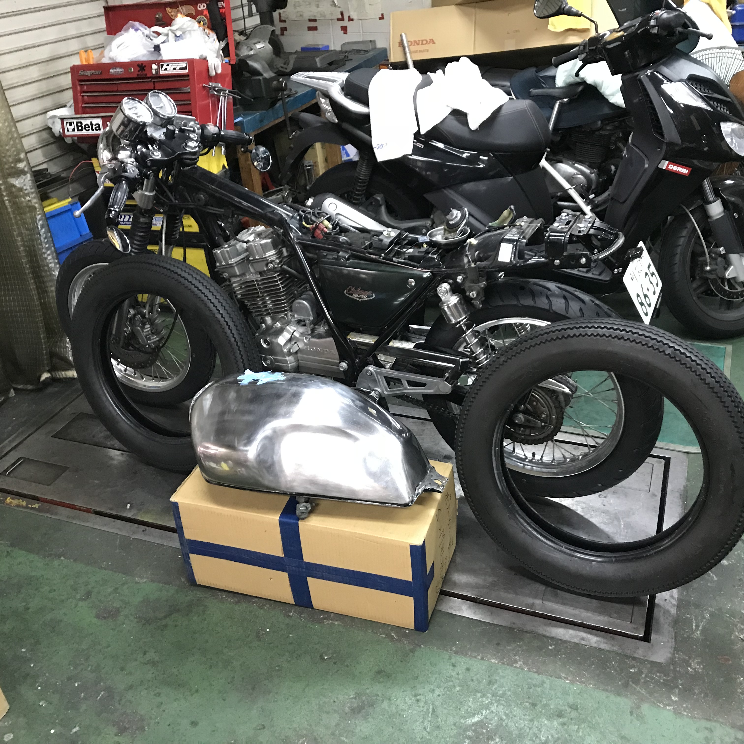 ｇｂ250普通に 乗れるように整備しています モトスポーツ Glad のスタッフブログ